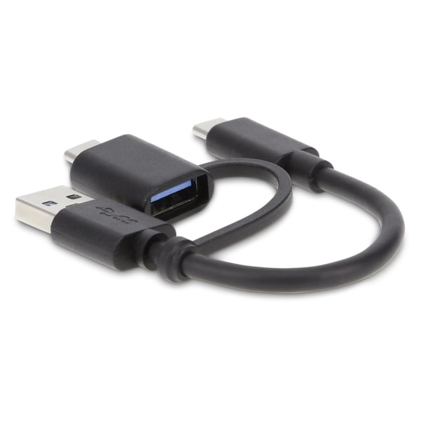 LMP 2-in-1 USB-C to USB-A & USB-C Datenkabel 15 cm 10 Pack