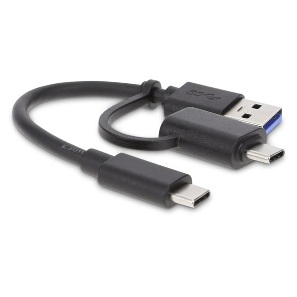 LMP 2-in-1 USB-C to USB-A & USB-C Datenkabel 15 cm 50 Pack