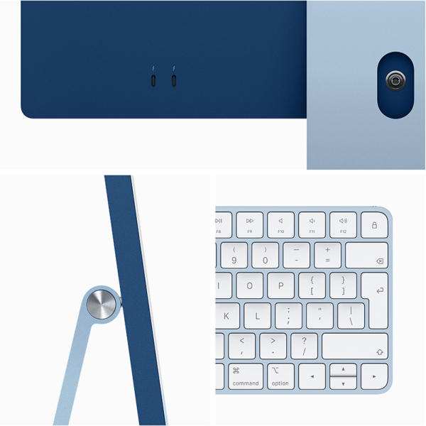 iMac 24" (2023) Blue & 1 TB LMP USB-C DuoDock